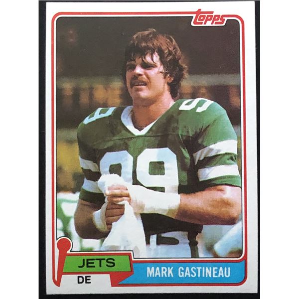 1981 TOPPS MARK GASTINEAU ROOKIE CARD
