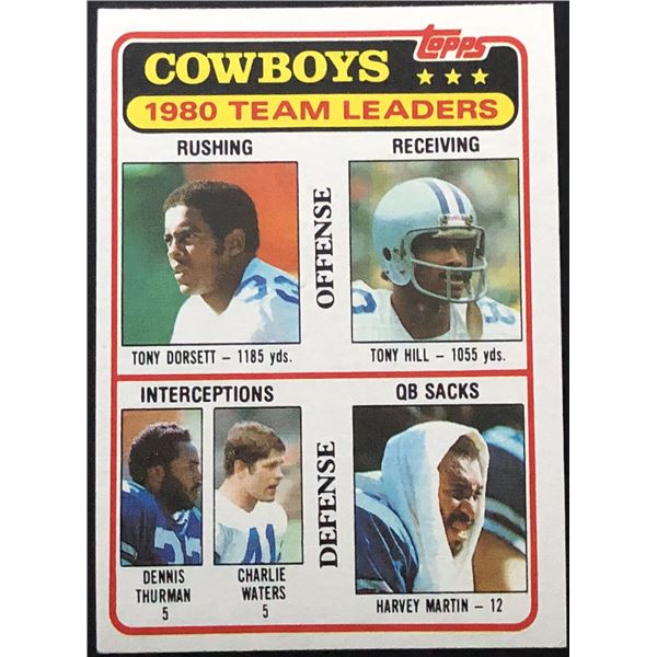 1981 TOPPS TONY DORSETT (HOF)
