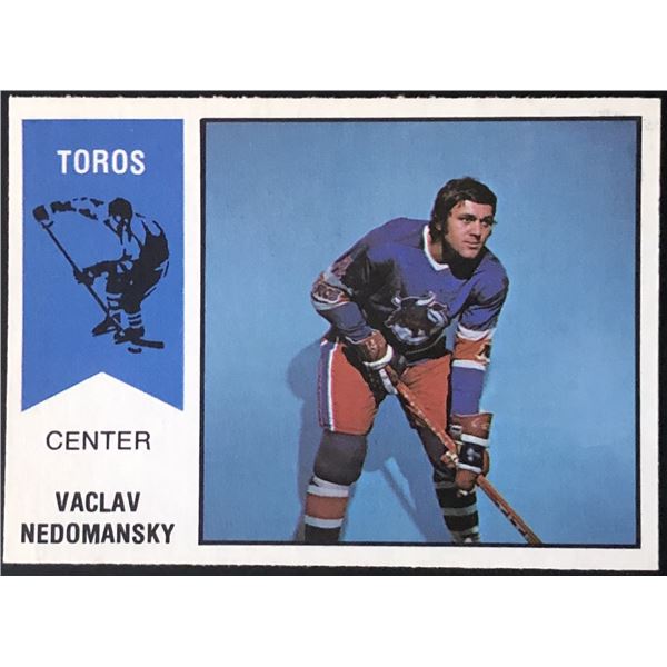 1974-75 O-PEE-CHEE WHA VACLAV NEDOMANSKY (HOF) ROOKIE CARD
