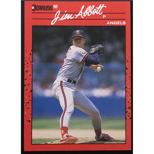 1990 DONRUSS JIM ABBOTT ROOKIE CARD