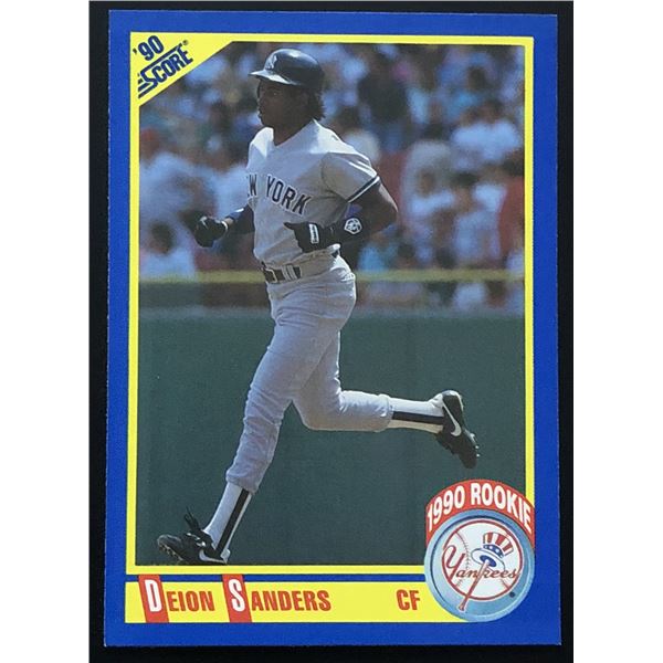 1990 SCORE DEION SANDERS ROOKIE CARD