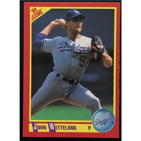 1990 SCORE JOHN WETTELAND ROOKIE CARD