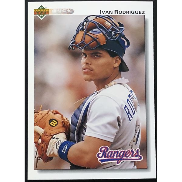 1993 UPPER DECK IVAN RODRIGUEZ (HOF) ROOKIE CARD