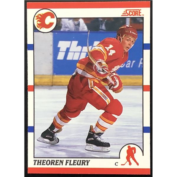 1990-91 SCORE THEO FLEURY ROOKIE CARD