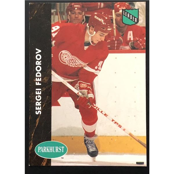 1991-92 PARKHURST SERGEI FEDEROV (HOF) ROOKIE CARD
