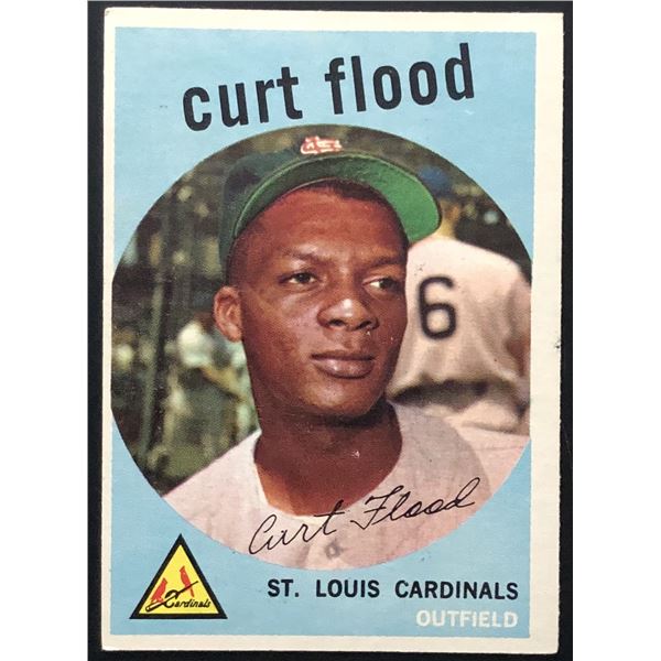 1959 TOPPS CURT FLOOD ROOKIE CARD