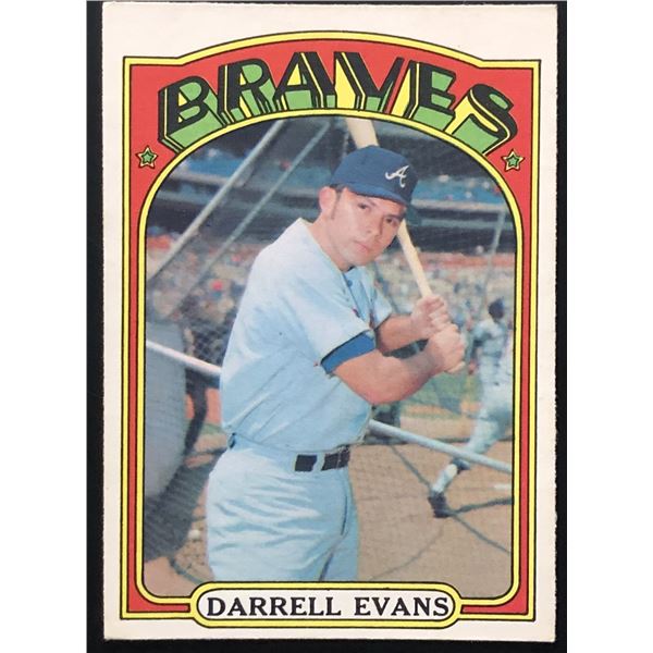 1972 O-PEE-CHEE DARRELL EVANS ROOKIE CARD