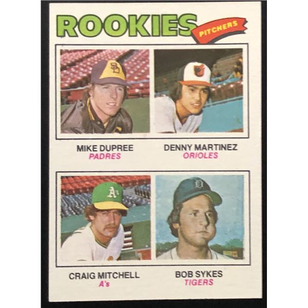 1977 TOPPS DENNIS MARTINEZ ROOKIE CARD