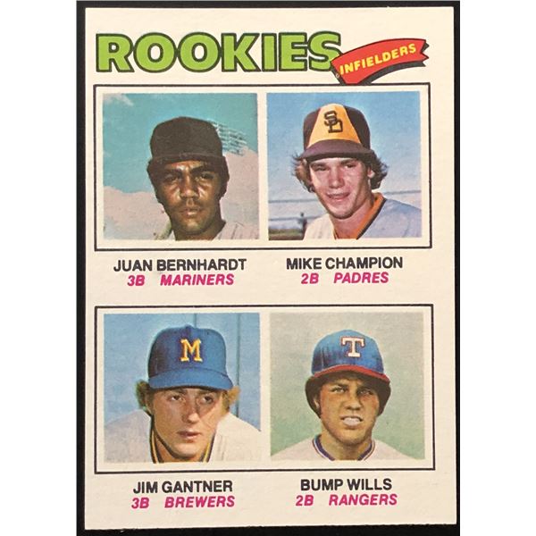 1977 TOPPS JIM GANTNER ROOKIE CARD