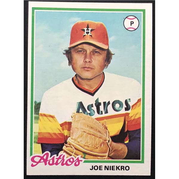 1978 TOPPS JOE NIEKRO (HOF)