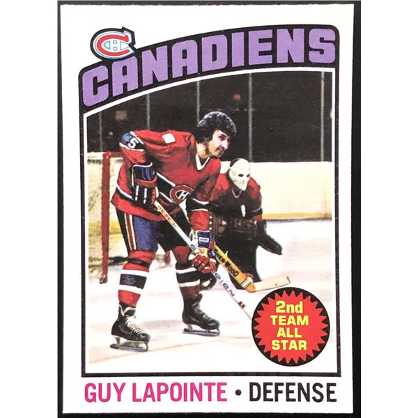 1976-77 O-PEE-CHEE GUY LAPOINTE (HOF)