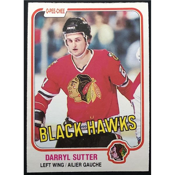 1981-82 O-PEE-CHEE DARRYL SUTTER ROOKIE CARD