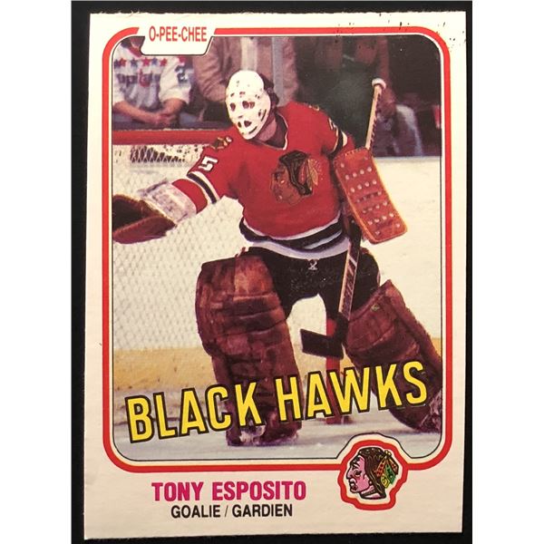 1981-82 O-PEE-CHEE TONY ESPOSITO (HOF)
