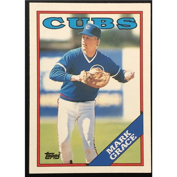 1988 TOPPS TRADED MARK GRACE (HOF) ROOKIE CARD
