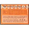 Image 2 : 1988 TOPPS TRADED ROBERTO ALOMAR (HOF) ROOKIE CARD