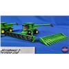 Image 2 : John Deere Combines (2) : 9870 STS c/w 2 Headers Each (Scale 1:64) (Ertl) (SEE PICS!)