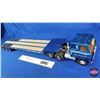 Image 8 : ERTL Truck w/Custom Equipment Hauler Trailer c/w Bruder JCB Backhoe (Truck Measures : 6"H x 6"W x 36