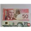 Image 2 : Canada Bills Uncirc (3): - 1979 $5 Bill : Lawson/Bouey #30192981878 - 1991 $20 Bill : Thiessen/Crow 