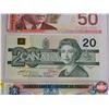 Image 3 : Canada Bills Uncirc (3): - 1979 $5 Bill : Lawson/Bouey #30192981878 - 1991 $20 Bill : Thiessen/Crow 