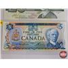 Image 4 : Canada Bills Uncirc (3): - 1979 $5 Bill : Lawson/Bouey #30192981878 - 1991 $20 Bill : Thiessen/Crow 