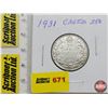 Image 1 : Canada Twenty Five Cent 1931 (SEE PICS!)  (Listing & Descriptions are a GUIDE ONLY and are subject t