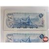 Image 5 : Canada $5 Bills 1972 (2 Consecutive) : Lawson/Bouey #SJ2808868-869 (See Pics for Varieties, Conditio