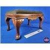 Image 3 : Crewel Floral Embroidered Footstool (11"H x 18"W x 12-1/2"D) (SEE PICS!)  (Listing & Descriptions ar