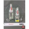 Image 1 : Custom Coca-Cola Collector Bottle Display (Pens in Bottles) (Plate Measures 10-5/8" Dia) (SEE PICS!)