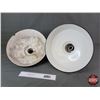 Image 3 : Green Enamel Light Shades (2) (16" Dia) (SEE PICS!)