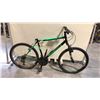 Image 2 : BLACK/GREEN SUPERCYCLE COMP 21-SPEED FRONT SUSPENSION MOUNTAIN BIKE - NO SEAT
