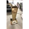 Image 1 : VERSACE 9.5" MEDUSA GOLD PORCELAIN CANDLE HOLDER *AUTHENTICATION UNKNOWN*
