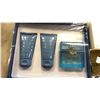 Image 2 : PERFUME/BATH GIFT BOX WITH 3 BOTTLES OF PERFUME FROM VERA WANG, LADY MILLION, AND
