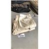 Image 1 : 2 PAIRS OF SMALL BEIGE UNIQLO CARGO PANTS, AND 2 PAIRS OF L/XL BROWN UNIQLO CARGO PANTS
