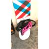 Image 2 : BEIGE/BLUE/PINK RAD AIR INDIVIDUAL 151CM SNOWBOARD