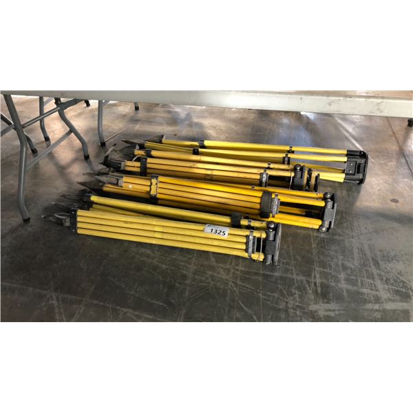 4 YELLOW SURVEY TRIPODS
