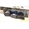 Image 1 : 3 MISC BAGS BLACK MOUNTAIN EQUIPMENT CO-OP, WOODS CANADA TRAVEL 5000 PLUS AND FOOD DELIVERY BAG