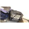 Image 2 : 3 MISC BAGS BLACK MOUNTAIN EQUIPMENT CO-OP, WOODS CANADA TRAVEL 5000 PLUS AND FOOD DELIVERY BAG