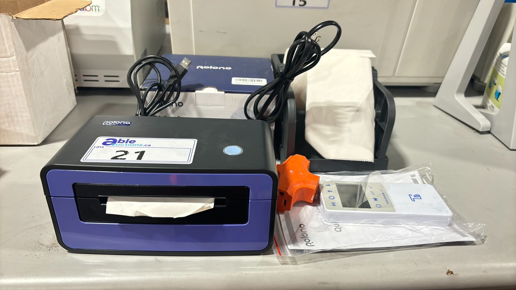 POLONO ELECTRONIC USB SHIPPING LABELER WITH FEEDER ROLL, SHIPPING ...