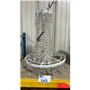 Image 1 : WHITE DECORATIVE ELECTRIC MINI CRYSTAL CHANDELIER