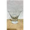 Image 2 : 3 COMMERCIAL DISH TRAYS OF FLUTED COMMERCIAL RESTAURANT COCKTAIL GLASSES *TRAYS INCLUDED*