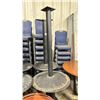 Image 2 : NATURAL LIVE EDGE 48"W X 28"D X 42"H WOODEN TOP BLACK METAL BASE BAR HEIGHT RESTAURANT TABLE