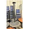 Image 2 : NATURAL LIVE EDGE 48"W X 28"D X 42"H WOODEN TOP BLACK METAL BASE BAR HEIGHT RESTAURANT TABLE