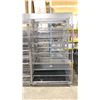 Image 2 : BLACK MOBILE 7 TIER COMMERCIAL BREAD RACK - APPROX. 48"W X 25"D X 84"H