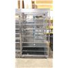 Image 2 : BLACK MOBILE 7 TIER COMMERCIAL BREAD RACK - APPROX. 48"W X 25"D X 84"H