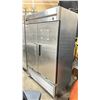 Image 2 : TRUE MANUFACTURING CO T-49 STAINLESS STEEL MOBILE 3 DOOR COMMERCIAL REFRIGERATOR - APPROX.