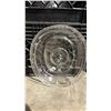Image 2 : 4 PLASTIC CRATES OF CLEAR 11" OVAL COMMERCIAL PLATE COVERS *CRATES INCLUDED*