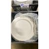 Image 2 : 2 PLASTIC CRATES OF 10" WHITE COMMERCIAL RESTAURANT PLATES *CRATES INCLUDED*