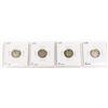 Image 1 : FOUR CANADIAN SILVER DIMES