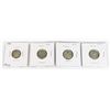 Image 1 : FOUR CANADIAN SILVER DIMES