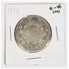 Image 1 : 1918 CANADIAN SILVER HALF DOLLAR 92.5% SILVER